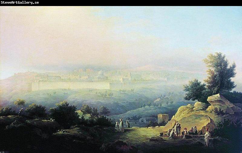 Maxim Nikiforovich Vorobiev View of Jerusalem